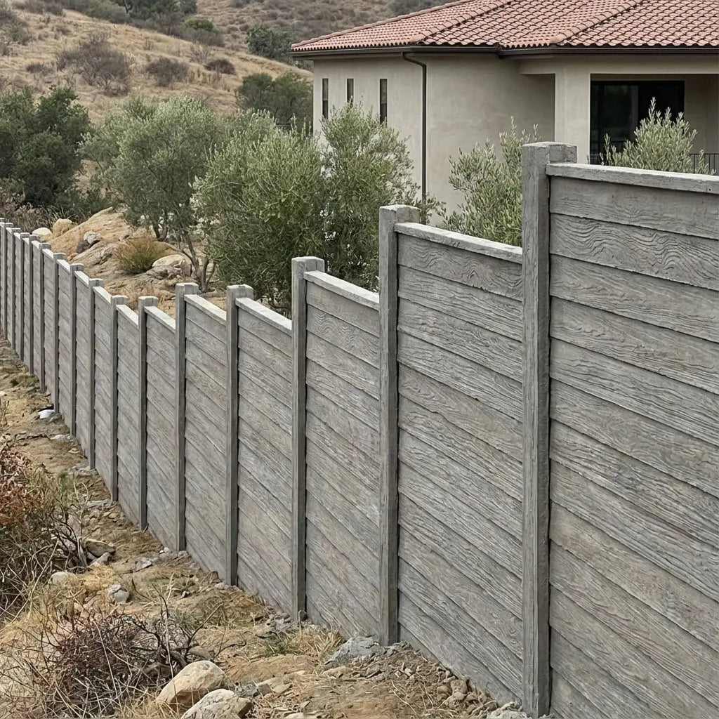 Cierros de Hormigón Texturados | Seguridad y Diseño Timbercret.