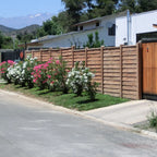 Cierro de Hormigón Imitación Madera Ambas Caras (Altura 1,55 - 2,45 m) Timbercret