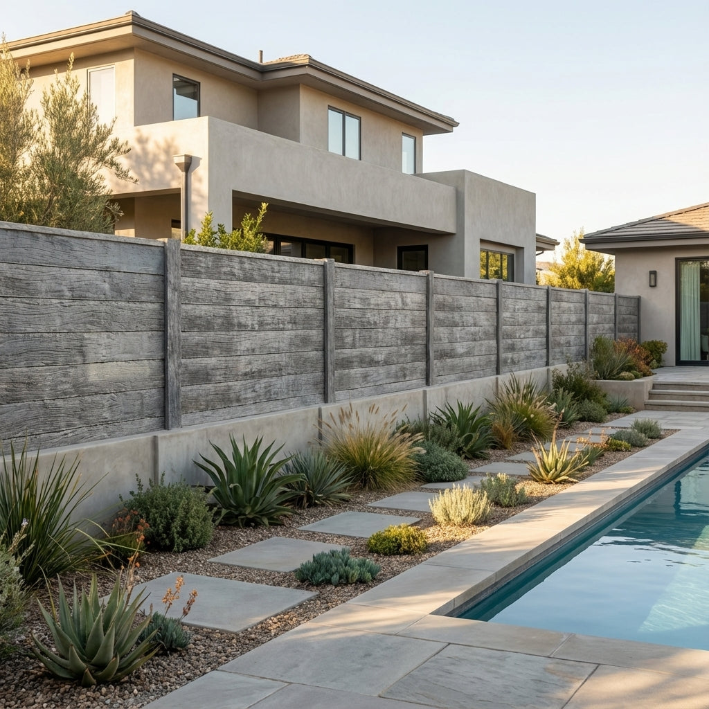 Cierro Textura Durmiente Ambas Caras de Hormigón