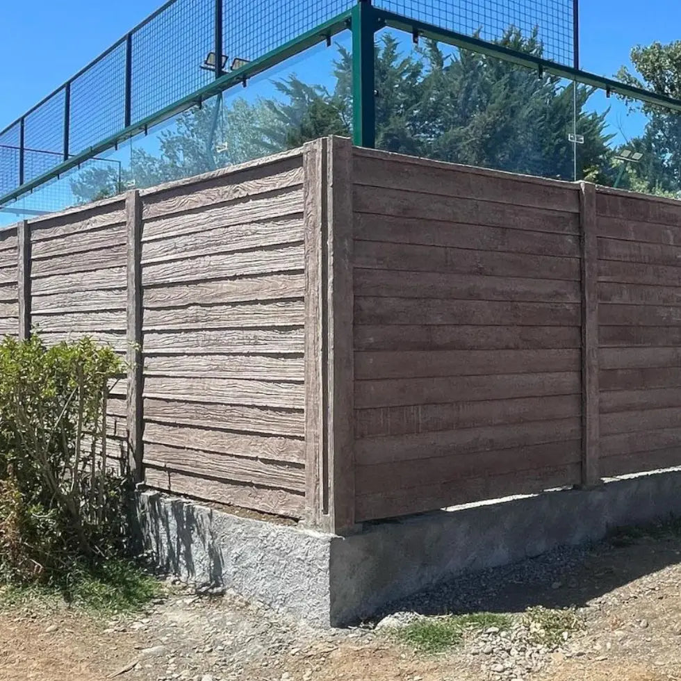 Cierro de Hormigón Imitación Madera 1 Sola Cara Timbercret