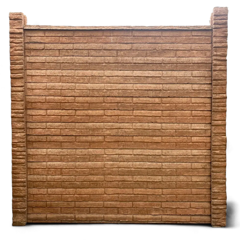 Cierro Textura Ladrillo de Hormigón Ambas Caras Timbercret