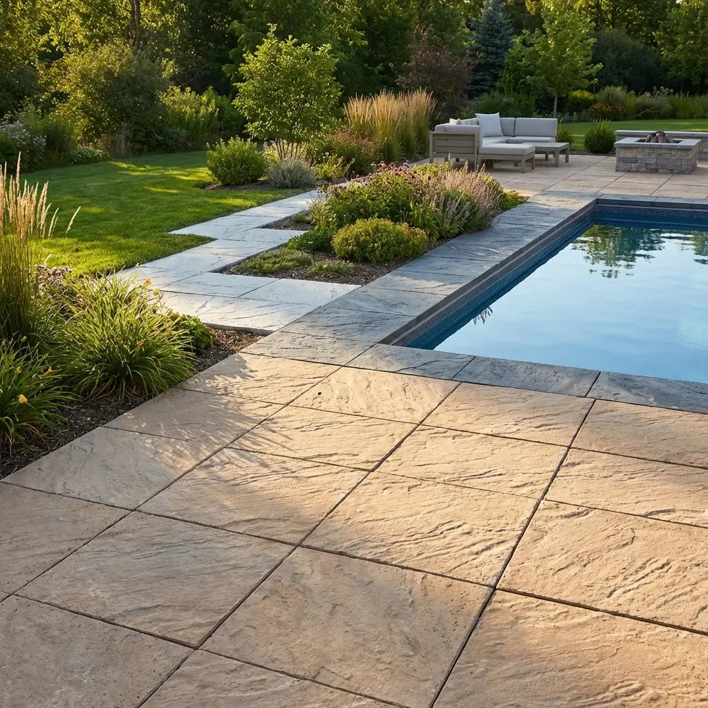 Pastelón Piedra Laja Borde Recto Timbercret