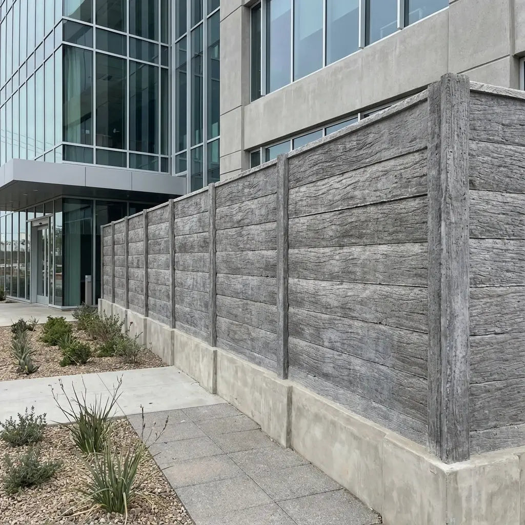 Cierro Textura Durmiente Ambas Caras de Hormigón Timbercret