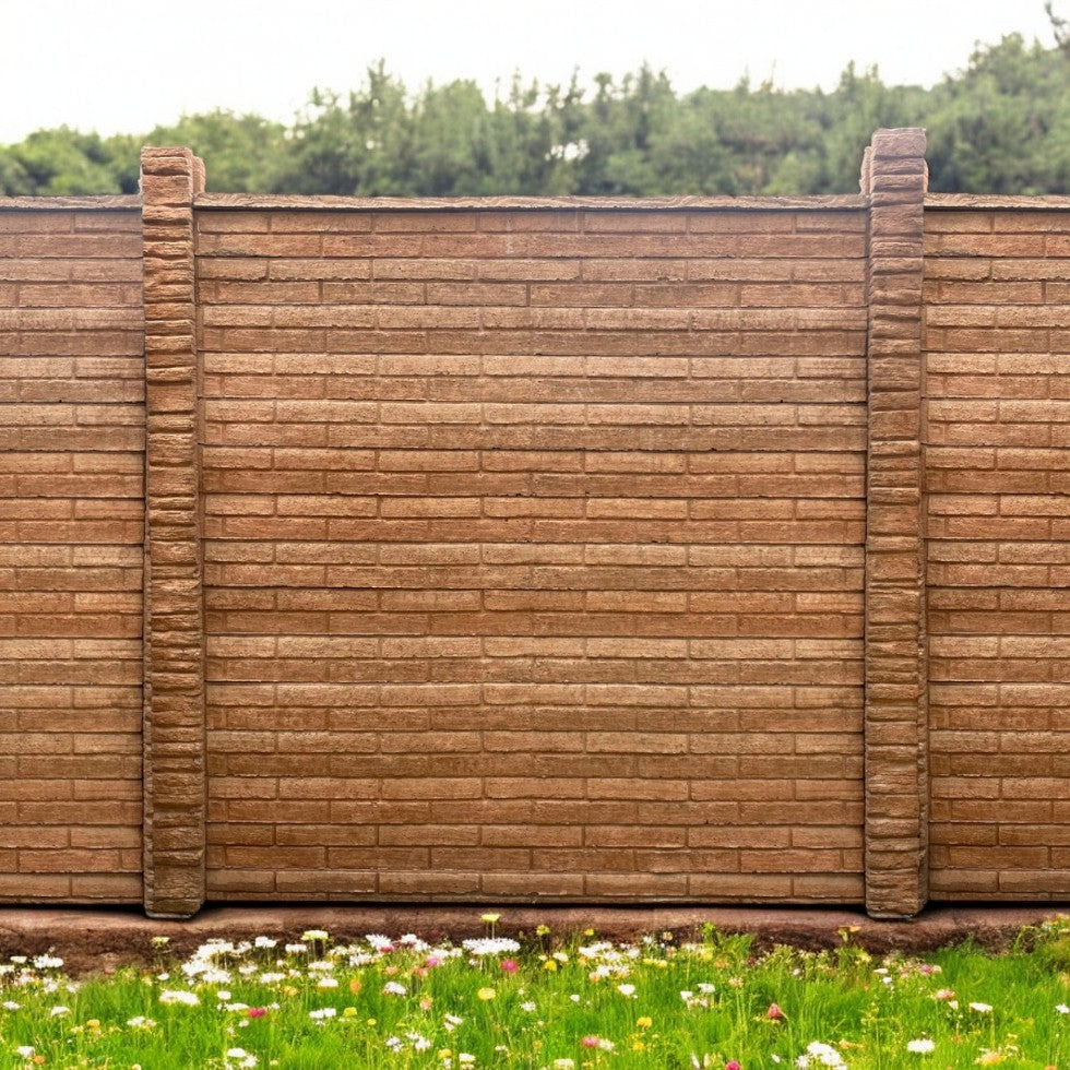 Cierro Textura Ladrillo de Hormigón Ambas Caras