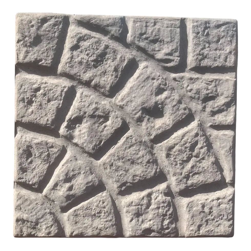 Pastelón Adoquin Piedra Recto - Curvo Timbercret