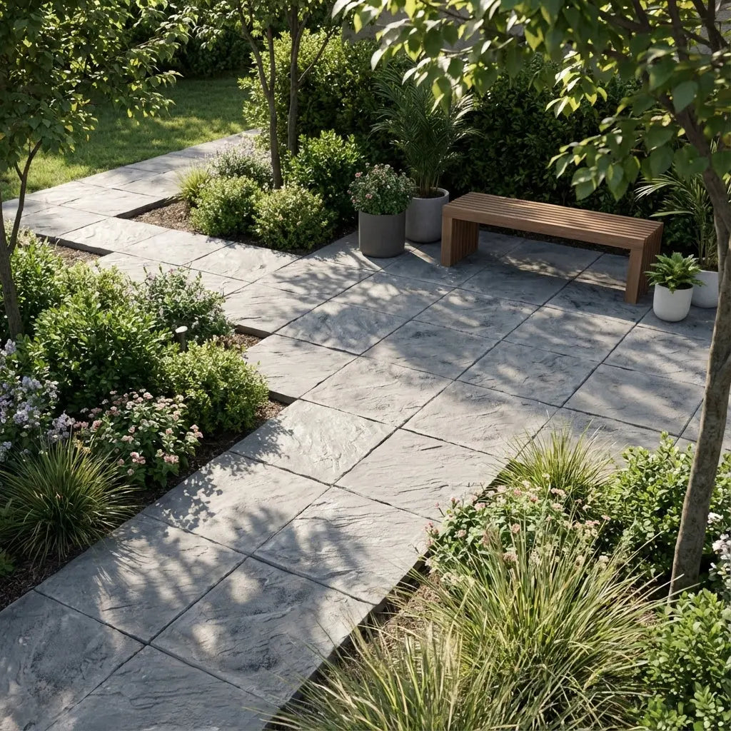 Pastelón Piedra Laja Borde Recto Timbercret