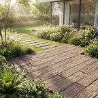 Pastelón Durmiente Textura Rugosa de Hormigón Timbercret