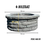 Fogón Textura Piedra de Hormigón Timbercret