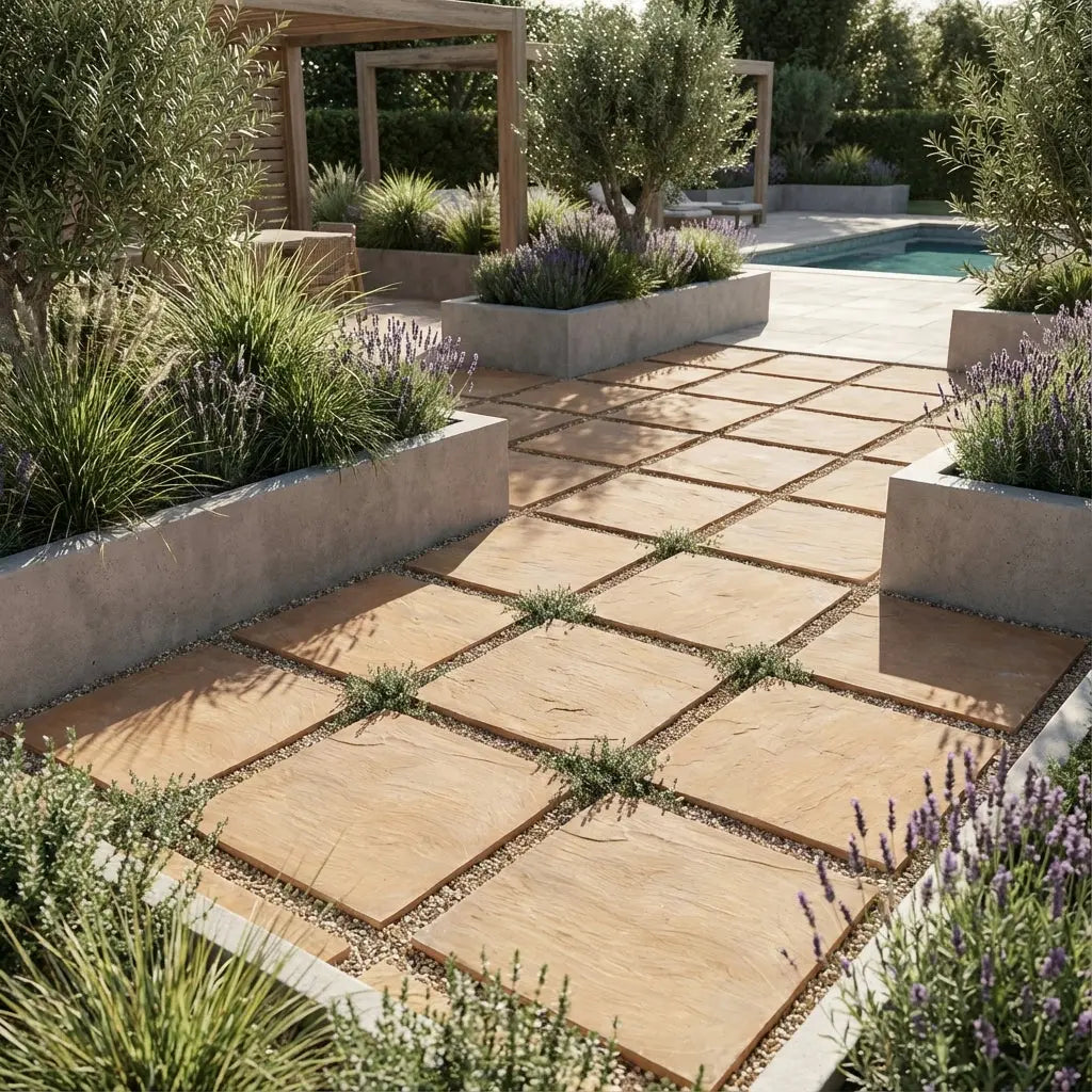 Pastelón Piedra Laja Caliza Timbercret