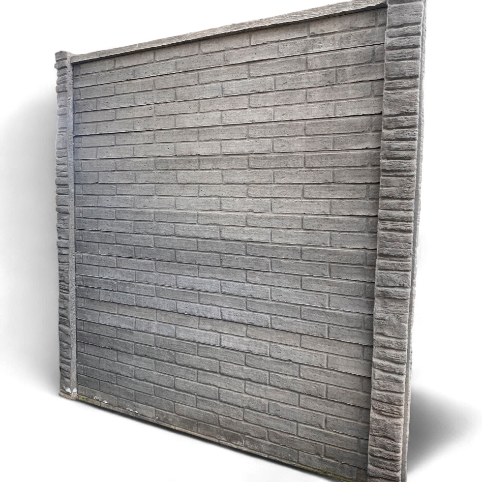 Cierro Textura Ladrillo de Hormigón Ambas Caras