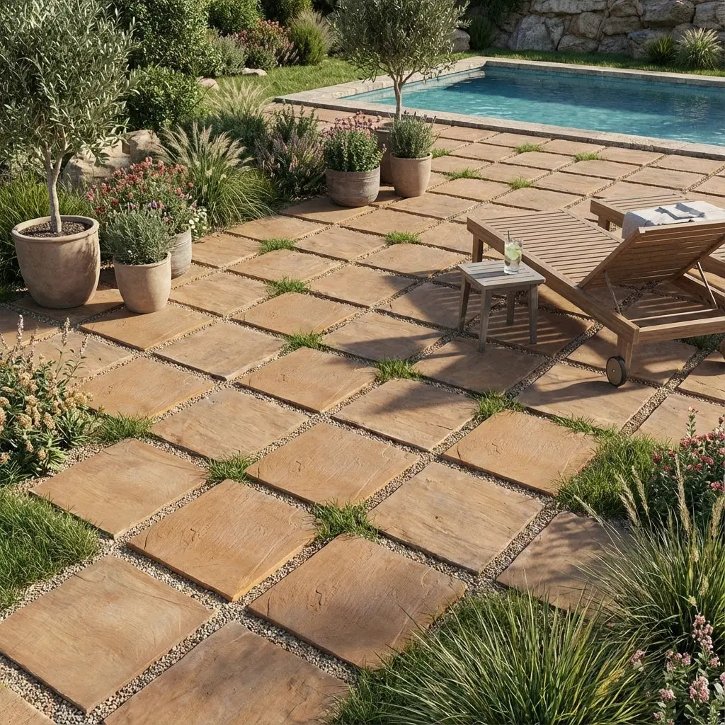 Pastelón Piedra Laja Caliza Timbercret