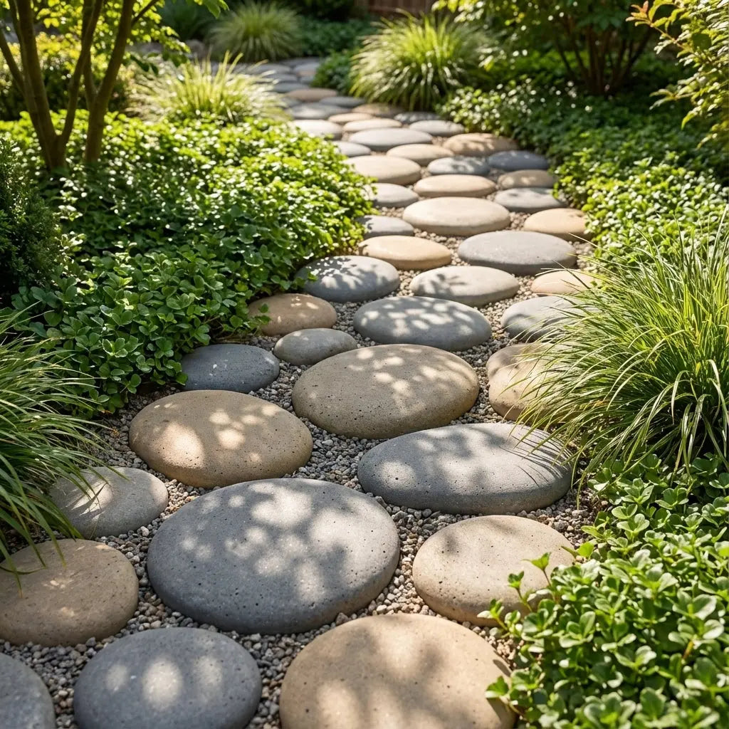 Bolones de Piedra de Rio de Hormigón / M² Timbercret