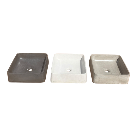 Lavamanos de Hormigón Concreto Cuadrado