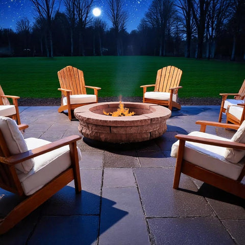 Fogón Textura Piedra de Hormigón