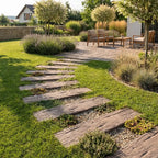 Pastelón Durmiente Textura Rugosa de Hormigón Timbercret