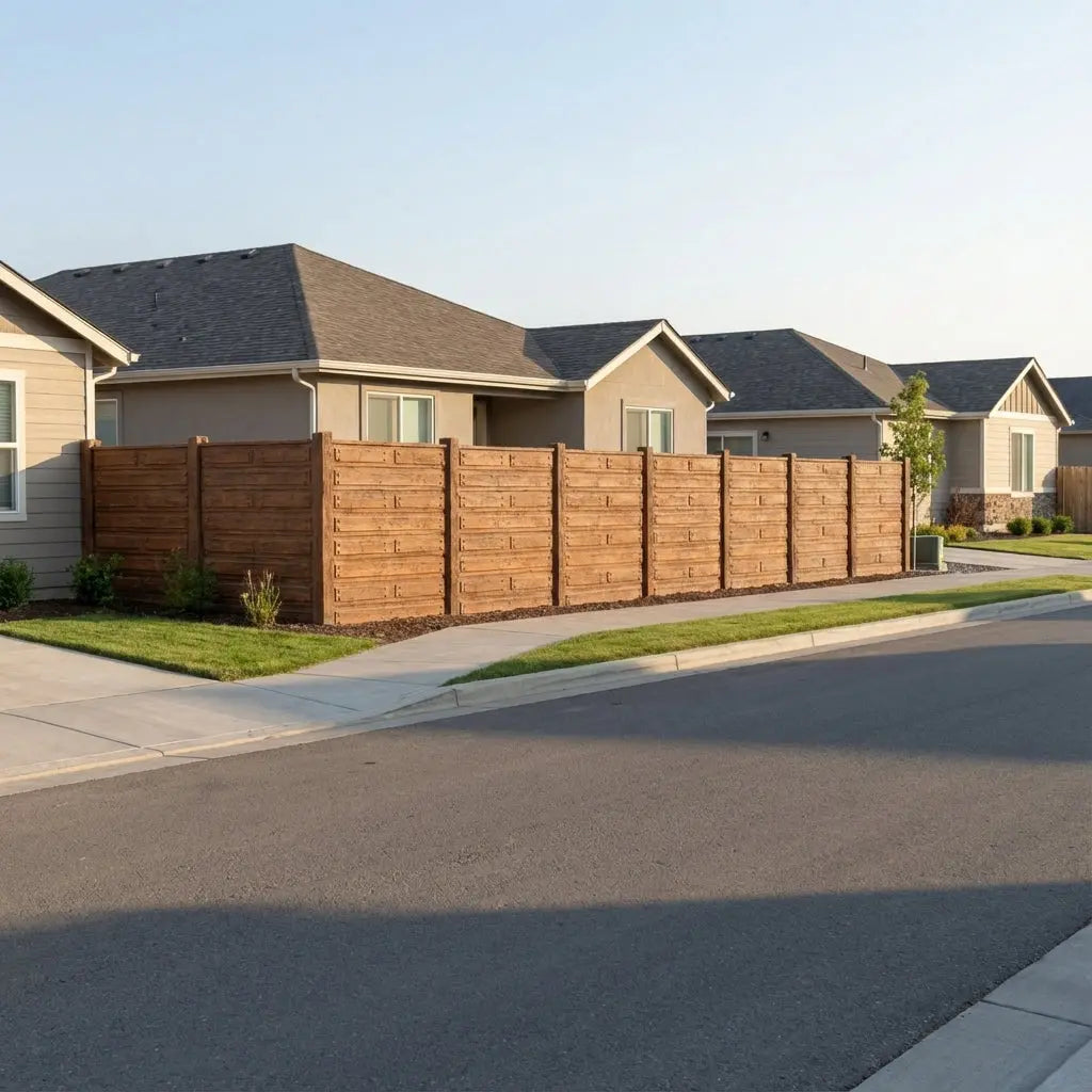 Cierro Textura Madera Rustico Oregon Timbercret