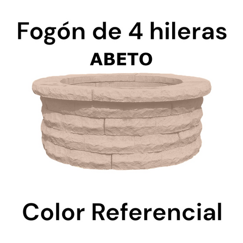 Fogón Textura Piedra de Hormigón