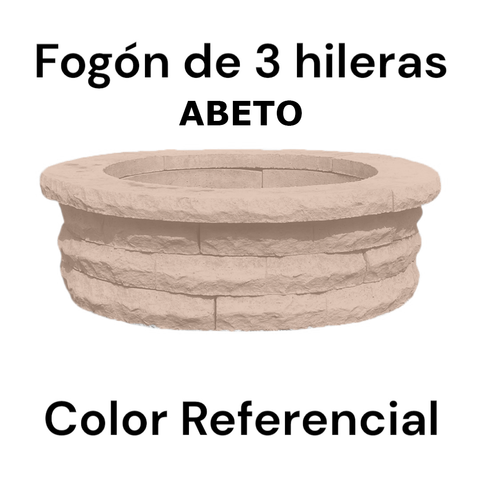 Fogón Textura Piedra de Hormigón