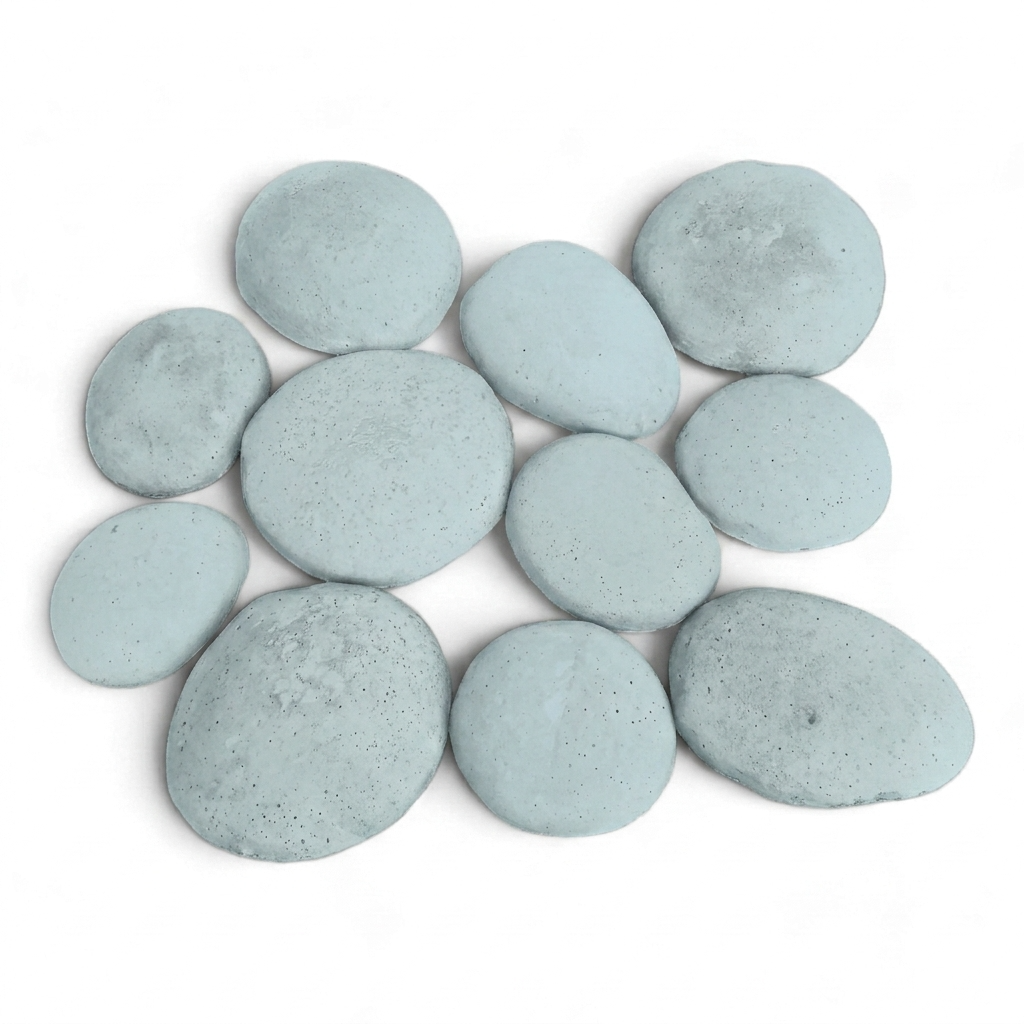 Bolones de Piedra de Rio de Hormigón / M² Timbercret
