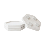 Posa Vasos Hexagonales de Hormigón DecoTimber