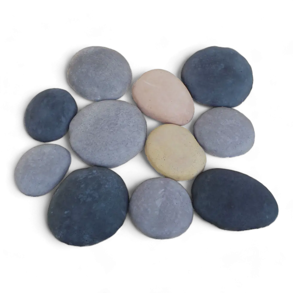 Bolones de Piedra de Rio de Hormigón / M² Timbercret