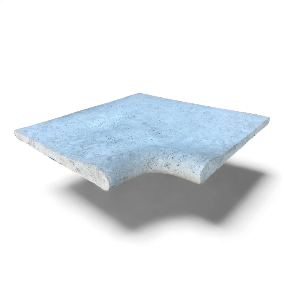 Pastelón para Borde de Piscina Nariz Rodon Alto Piedra Reconstituida Poro Timbercret