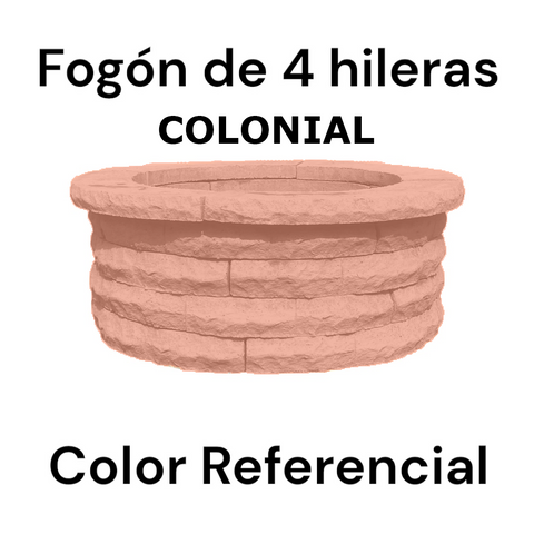 Fogón Textura Piedra de Hormigón