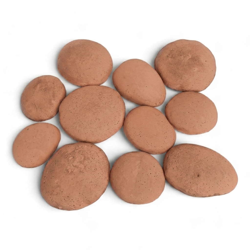 Bolones de Piedra de Rio de Hormigón / M² Timbercret