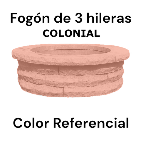 Fogón Textura Piedra de Hormigón