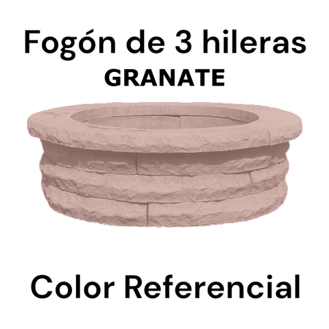 Fogón Textura Piedra de Hormigón