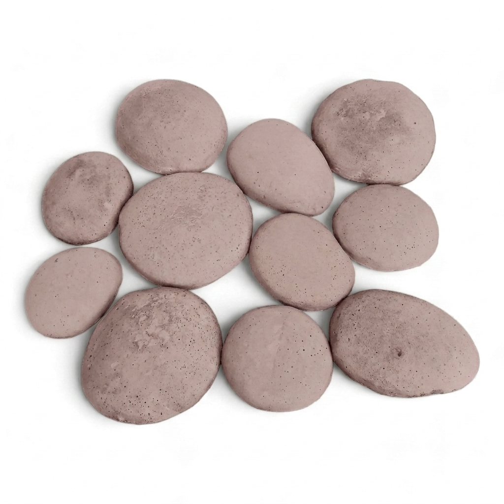 Bolones de Piedra de Rio de Hormigón / M² Timbercret