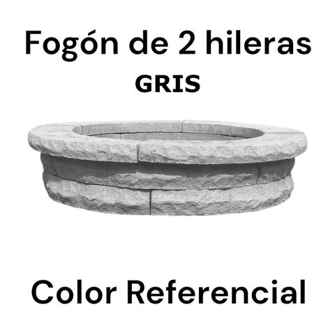 Fogón Textura Piedra de Hormigón