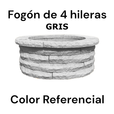 Fogón Textura Piedra de Hormigón