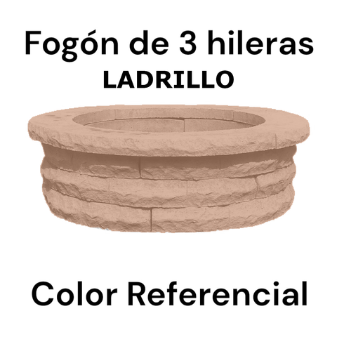 Fogón Textura Piedra de Hormigón