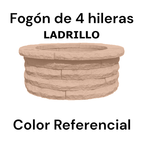 Fogón Textura Piedra de Hormigón