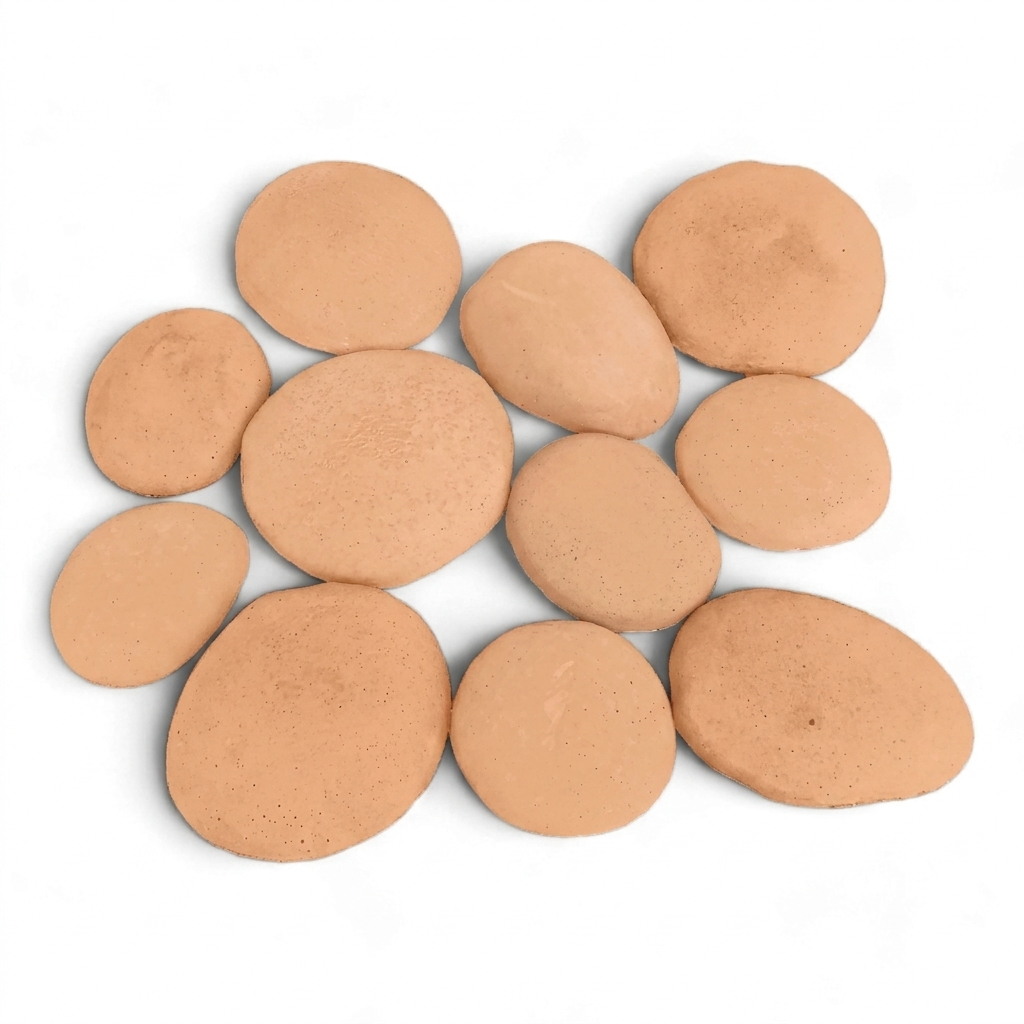 Bolones de Piedra de Rio de Hormigón / M² Timbercret