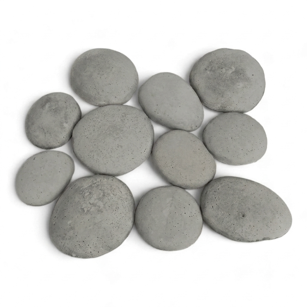 Bolones de Piedra de Rio de Hormigón / M² Timbercret