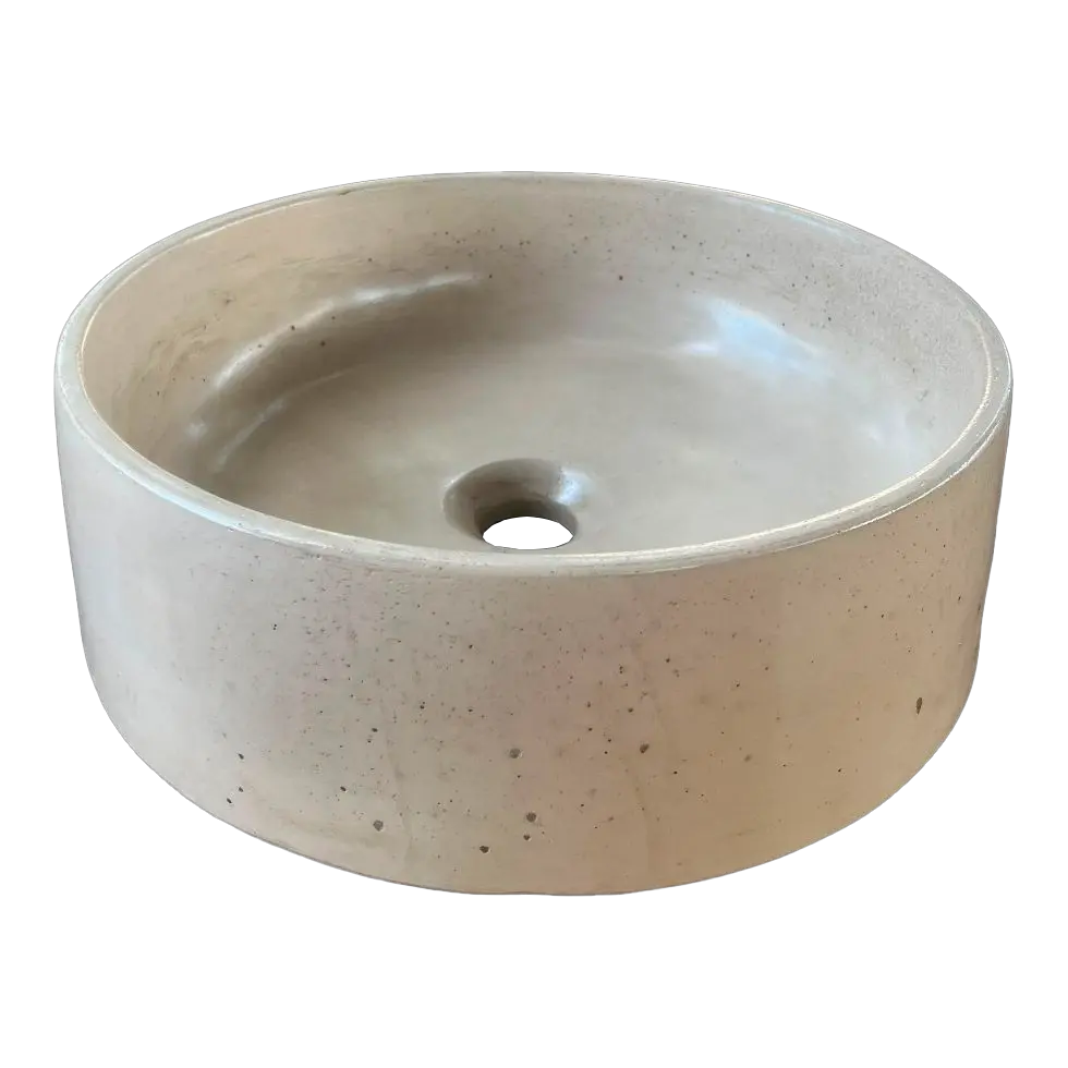 Lavamanos de Hormigón Concreto Circular DecoTimber