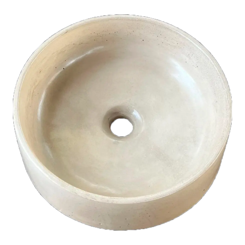 Lavamanos de Hormigón Concreto Circular DecoTimber