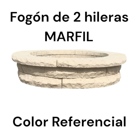 Fogón Textura Piedra de Hormigón