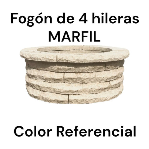 Fogón Textura Piedra de Hormigón