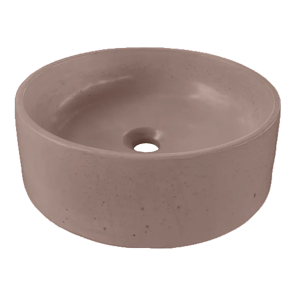 Lavamanos de Hormigón Concreto Circular DecoTimber