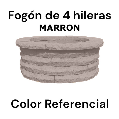 Fogón Textura Piedra de Hormigón