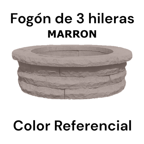 Fogón Textura Piedra de Hormigón