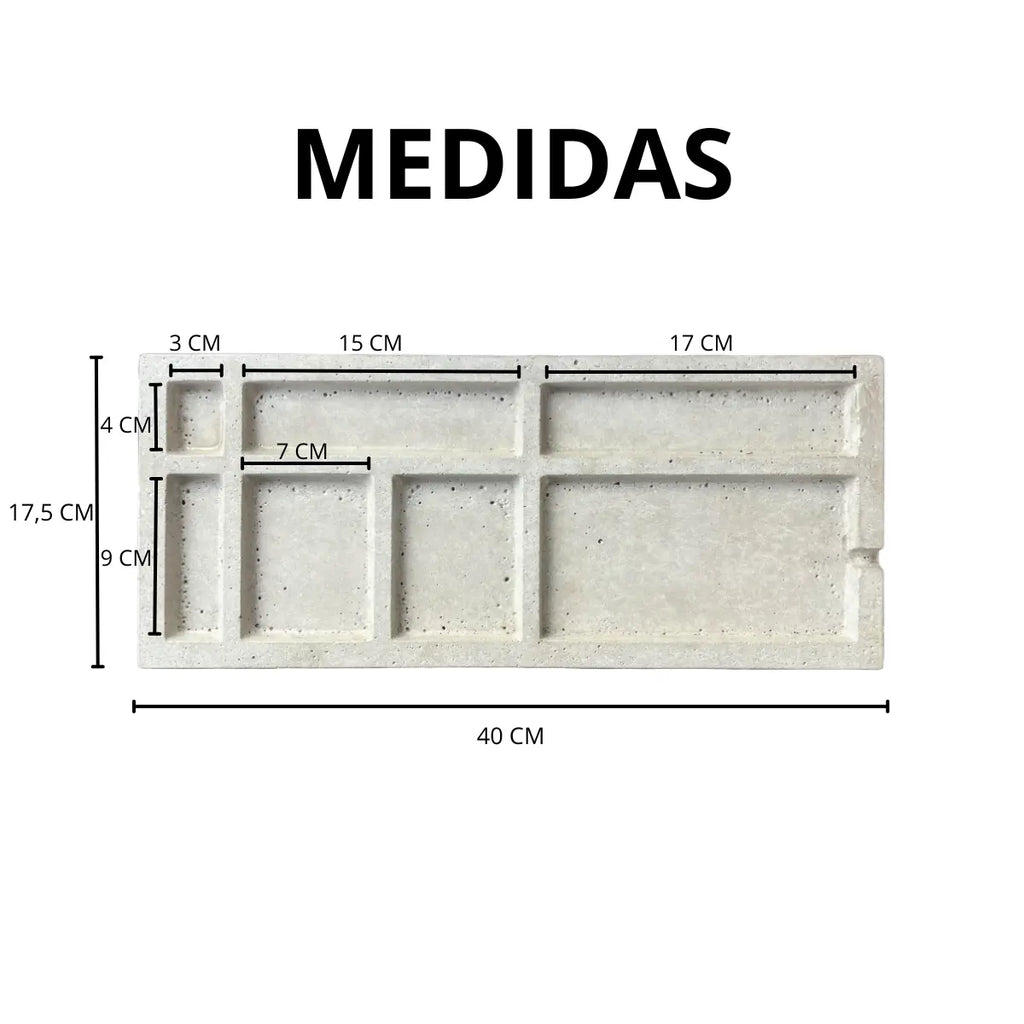 Organizador de Escritorio de Hormigón DecoTimber