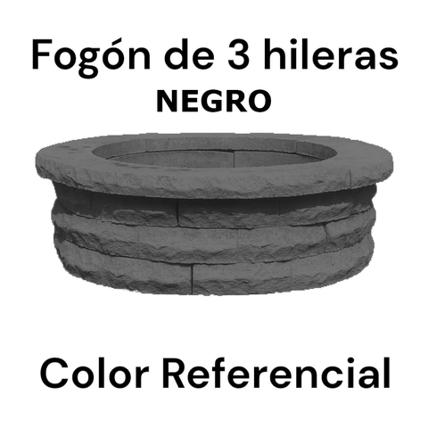 Fogón Textura Piedra de Hormigón