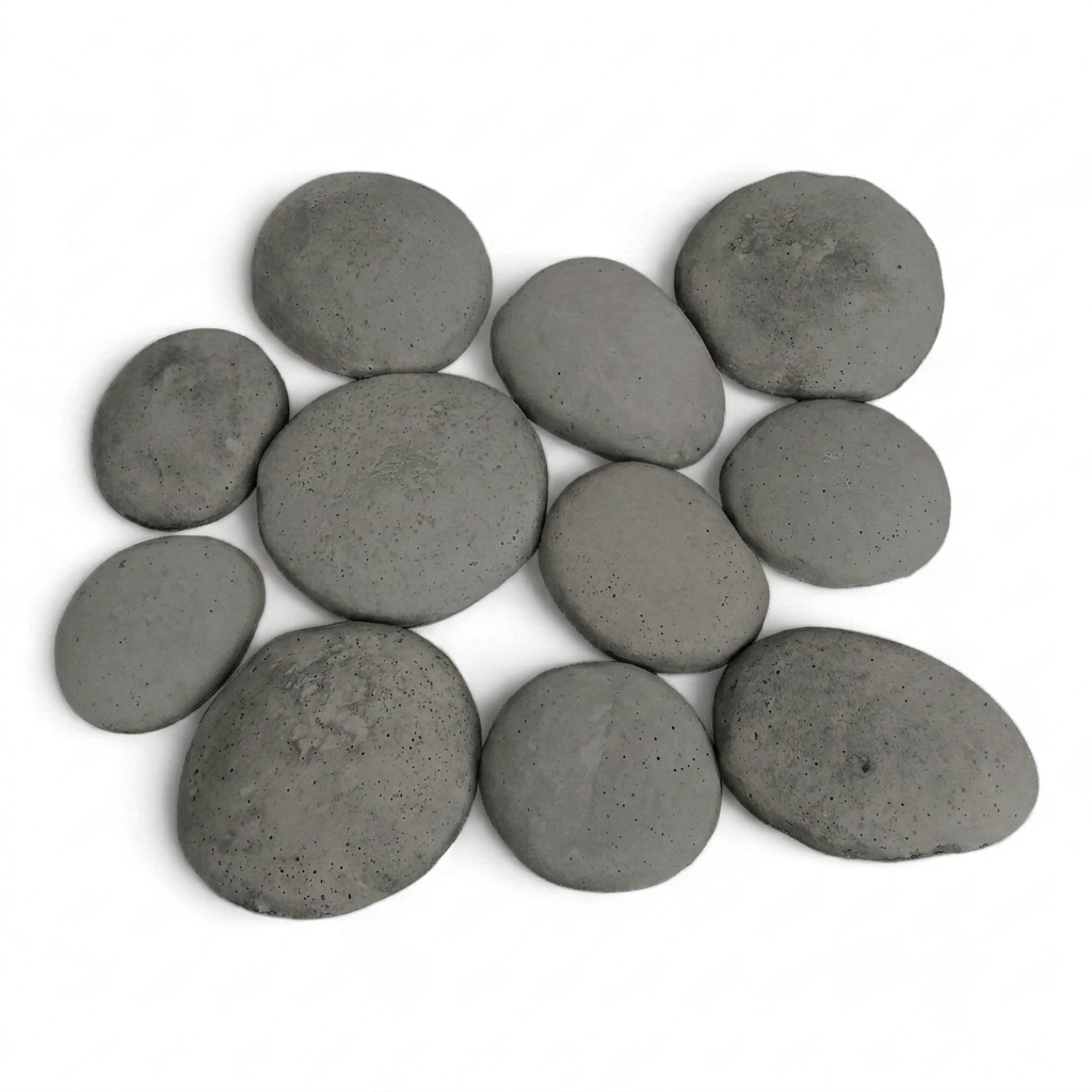 Bolones de Piedra de Rio de Hormigón / M² Timbercret