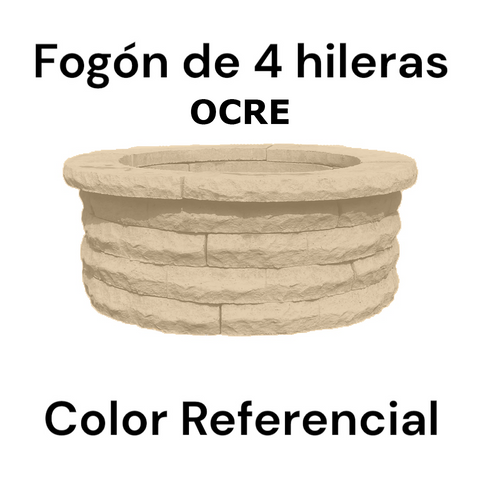 Fogón Textura Piedra de Hormigón