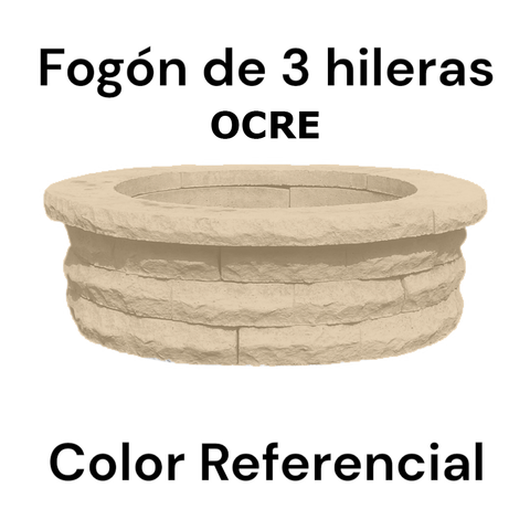 Fogón Textura Piedra de Hormigón