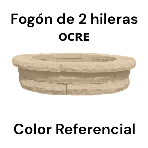 Fogón Textura Piedra de Hormigón